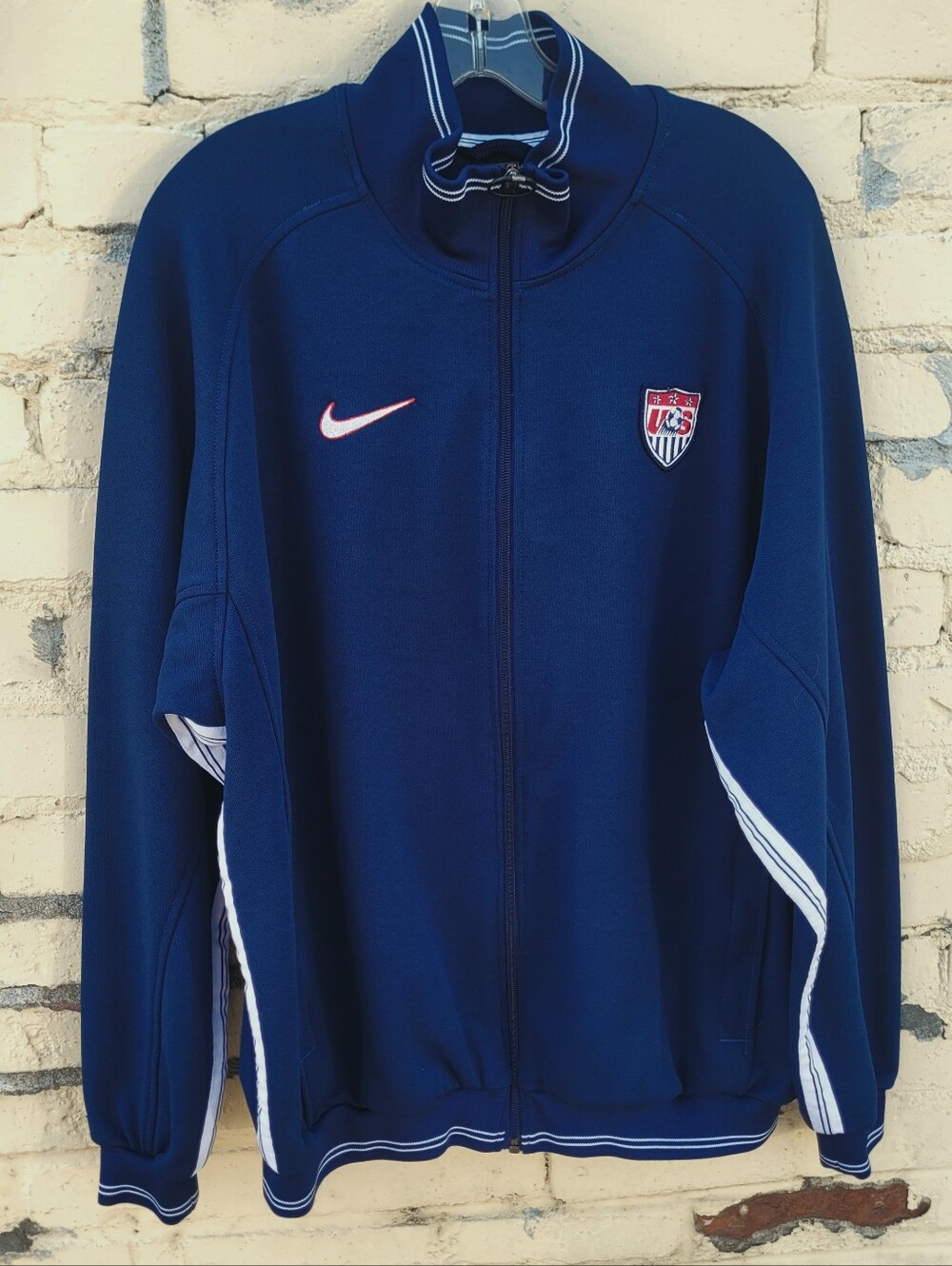 Vintage 1998-99 Nike USMNT Soccer Warm Up Full Zip Jacket XL Made In USA Rare